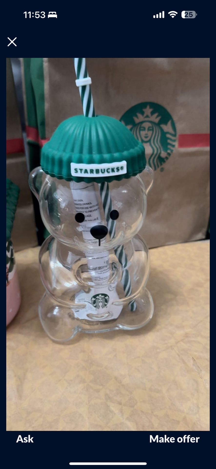 Starbucks Bear Cup