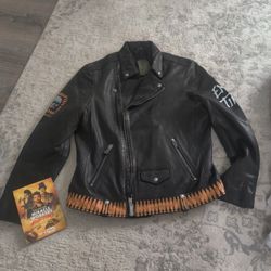 All Saints Leather Jacket - Large Size