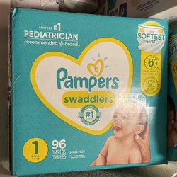 Pampers Diapers Size 1 96ct 