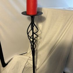 Tall Metal Candle Holder