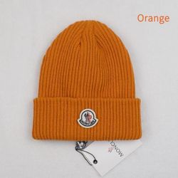 Moncler Orange Beanie Hat Unisex