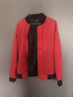 Red Bomber Jacket size Med