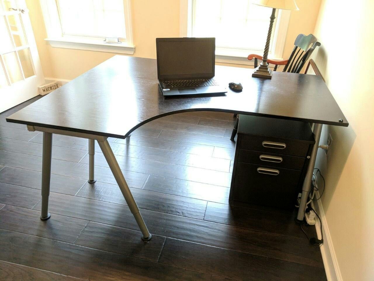 Desk and file cabinet from Ikea, like new