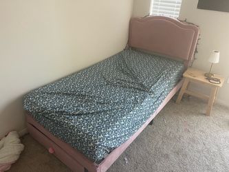 Girls twin upholstered bed