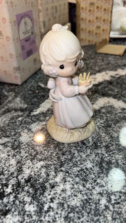 1991 Enesco Precious Moments "May Your Birthday Be A Blessing” Figurine