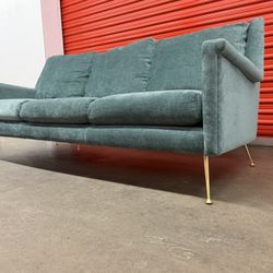 Mid Century Modern Velvet Sofa 
