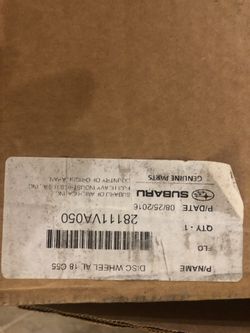 Genuine Subaru BBS Wheel