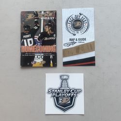 Anaheim Ducks Hockey Collection-  2012-2013 Bobby Ryan Autograph, Stanley Cup Playoffs Decal, Face - Off Fest