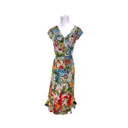 Floral Maxi Dress by Anne Giorgio Women’s Sz Large Abstract Flowers Print Design