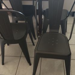 Metal dinning chairs