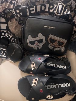 Cross body Karl and sandals new