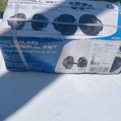 Marcy 40 Lb. Dumbbell Set - New Sports & outdoors | Color: Black