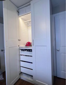 ikea pax wardrobe with doors