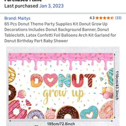 ONE YEAR OLD DONUT THEME 