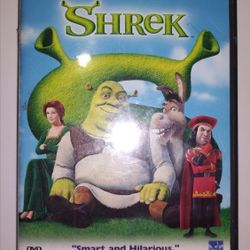 Shrek DVD Slight Color Fade On Side Of Cover