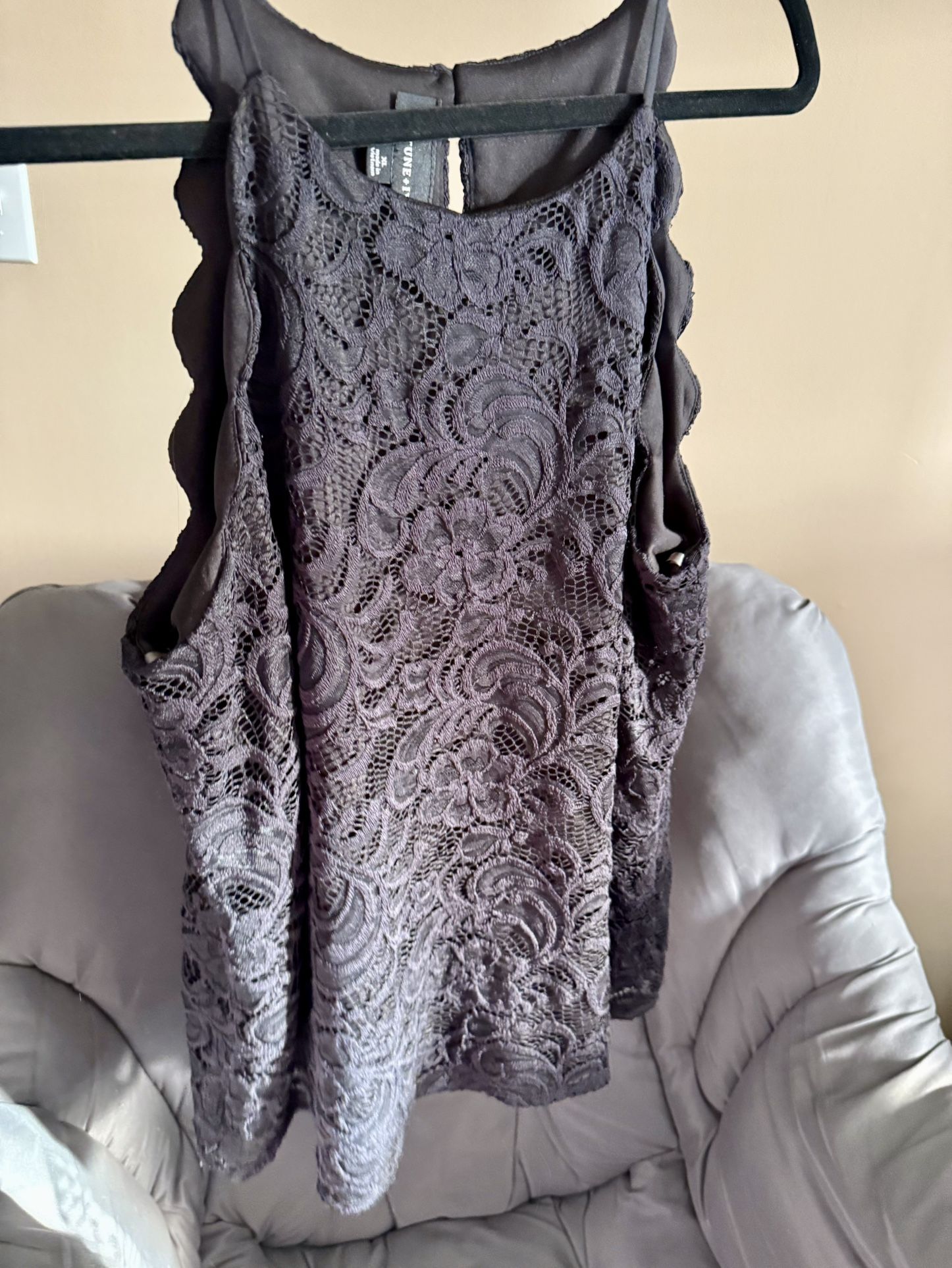 Black Lace Top