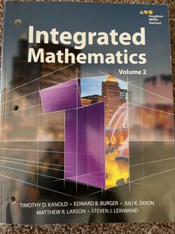 Integrated Mathematics Volume 2