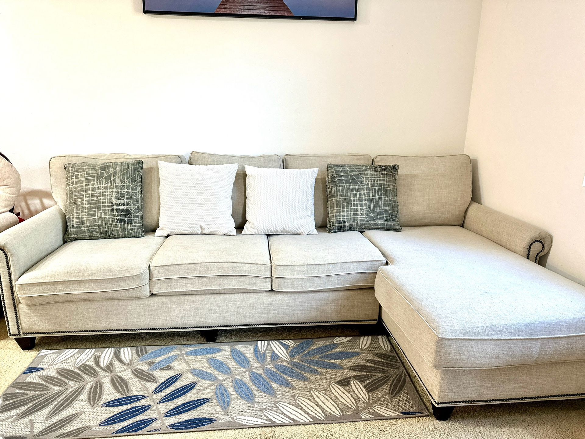 Basset - Sectional Sofa 3 + Sleeper L shaped