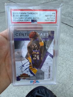 2009 Panini Threads Kobe Bryant Auto /50 Gigi Jersey #