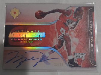 Michael Jordan Upper Deck Ultimate Achievements Auto /69