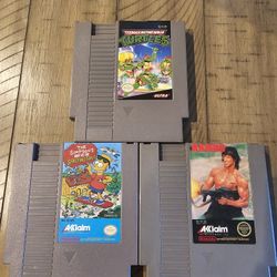 TMNT, The Simpsons, & Rambo NES LOT