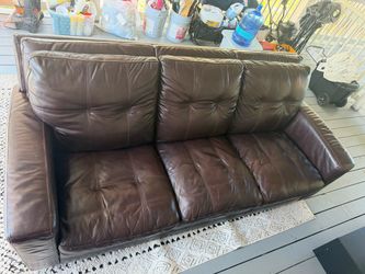 Leather sofa