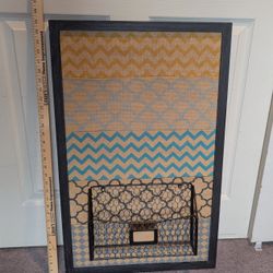 Wall Organizer Board with Extra Basket