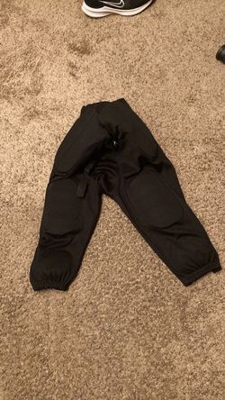 Black Padded Football Pants