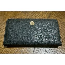 Anne Klein Black Bifold Pebbled Wallet Card Holder  7" x 4"