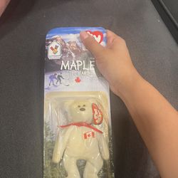 Beanie Baby Maple The Bear Ty McDonald’s Collectible 