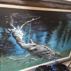 Original Oil Painting Wall Art Hand Painted Not A Print. FRANCES WILLIAMS MOEN  A Known Seattle Area Artist Good Condition Canvas And Frame Signed