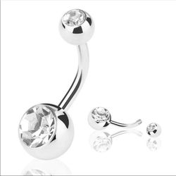 Belly Button Ring 14G Surgical Stainless Steel