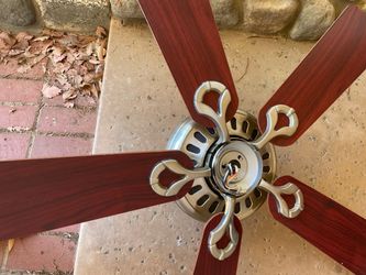 5-Blade Ceiling Fan with Brushed Nickel Motor