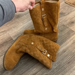 Coach Suede Boots. 