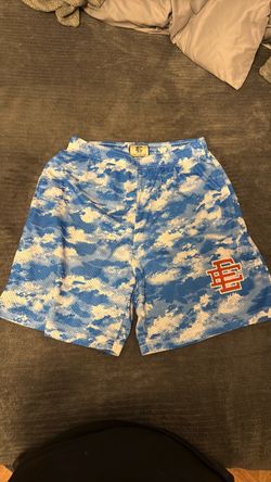 Eric Emanuel Mesh Shorts Blue Camo