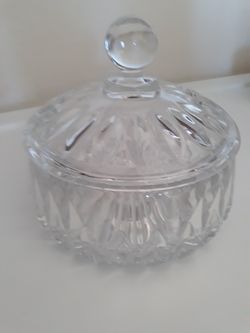 Glass Dish with Lid - candy, jewelry or anything!