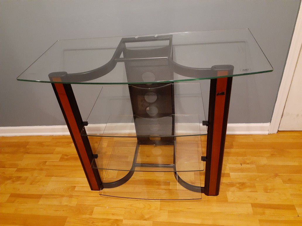 Bello tempered glass tv stand