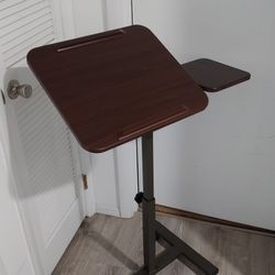 Portable Standing Laptop Desk with Wheels