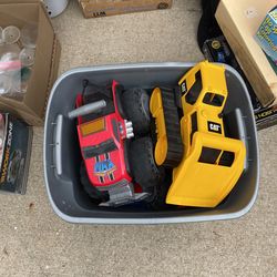 Box Of Cars And Toys 