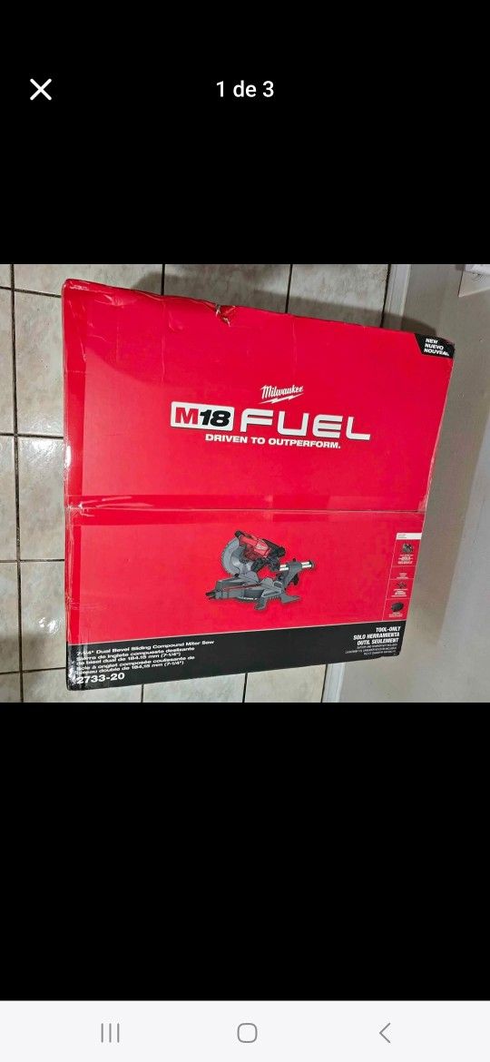 M18 FUEL 18V Lithium-Ion Brushless Cordless 7-1/4 in. Dual Bevel Sliding Compound Miter Saw (Tool-Only)
by
Milwaukee