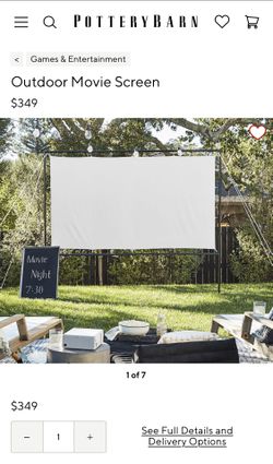 Outdoor Movie Screen For A Projector
