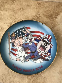 Yankee Doodle bugs bunny plate