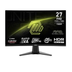 MSI MAG 276CXF Curved Gaming Monitor 27-inch FHD 280Hz in Black