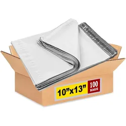 Poly Mailers 10x13 100 Pack Shipping Bags Self Seal White