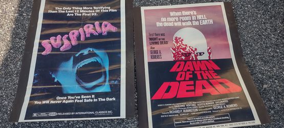 Two Original Horror Movie Movie Posters