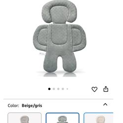 Baby car seat head and body support,