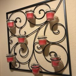 Candle frame decor