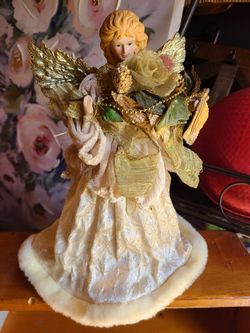 Vintage Christmas Angel Tree Topper