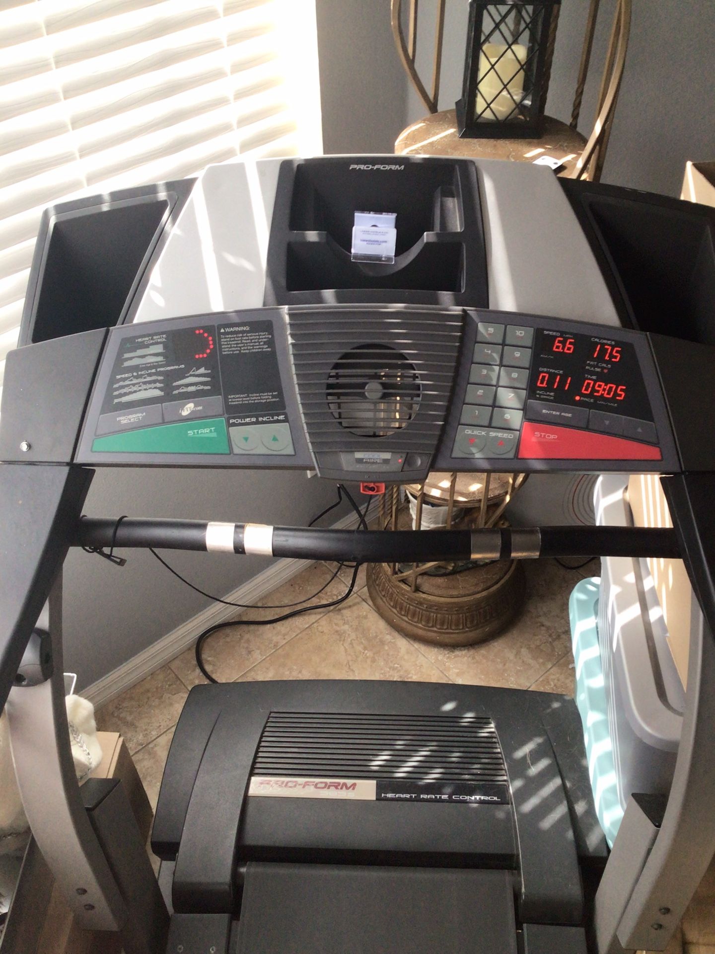 Treadmill PRO-FORM 585s Heart Rate Control