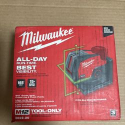 Milwaukee M12 Green Laser Cross Line 